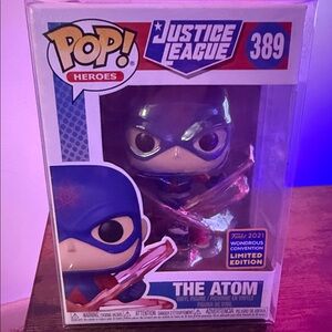 Funko Pop Heroes Justice League The Atom Blue and Red Figure